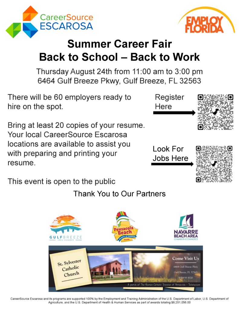 Job Seeker Events CareerSource Escarosa